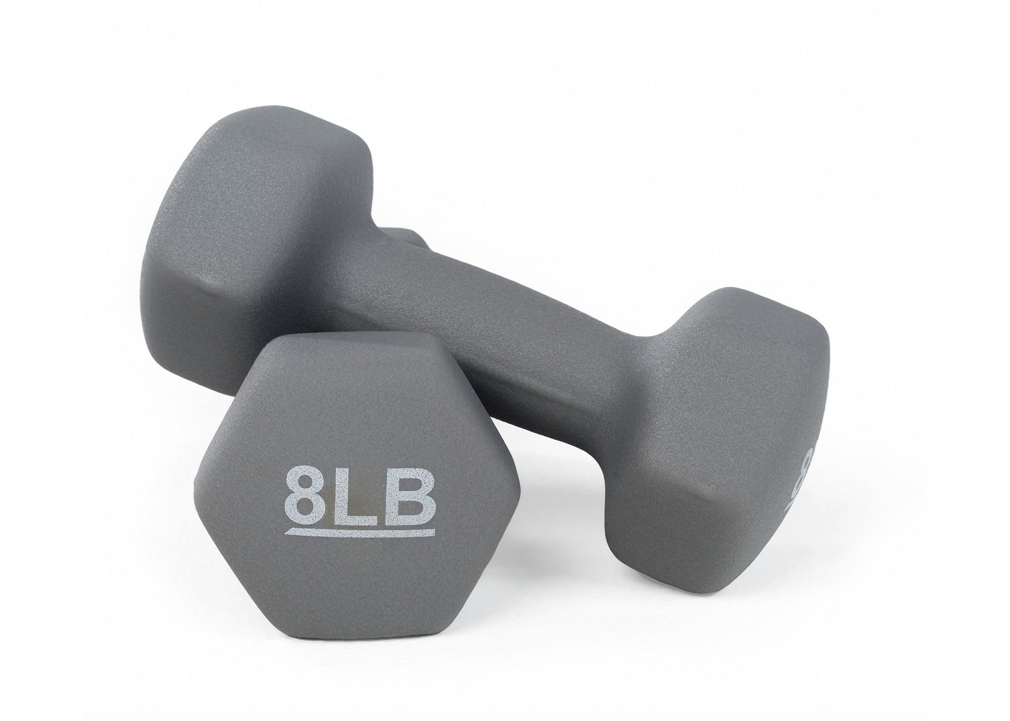 Universal 32lb Neoprene Dumbbell Set with Rack
